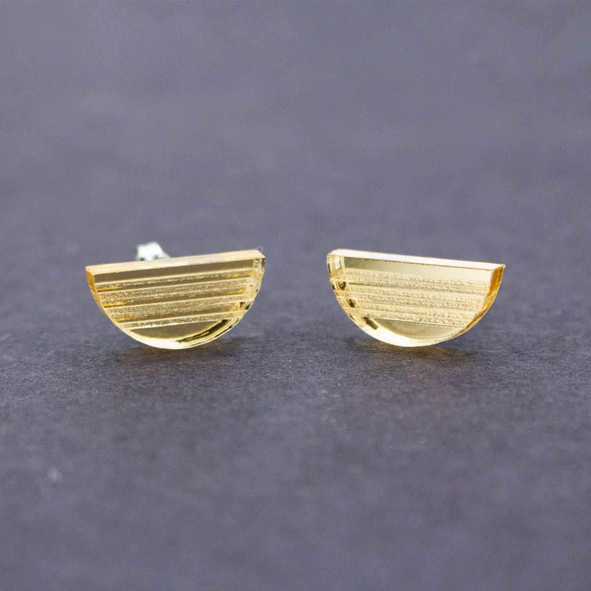 Semi circle earrings top